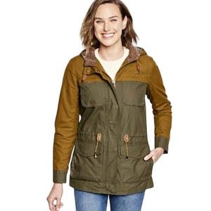 Orvis Women's Field Fresh Utility Jacket M 10/12 Coat Waxed Cotton Canvas Plaid